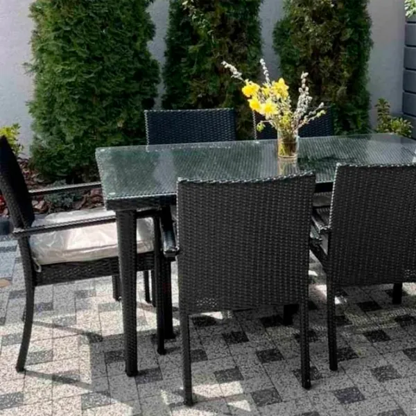Set mobilă grădină Hola Eco Aluminiu / Ratan sintetic / Ratan sintetic / Anthracite photo 2