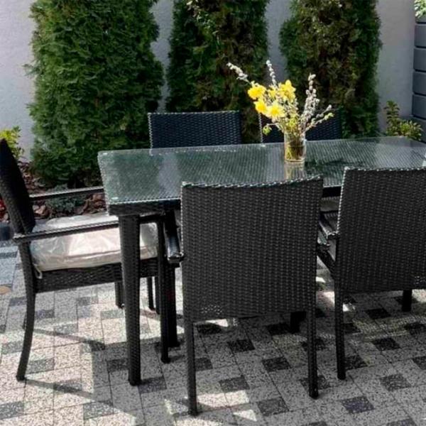 Set mobilă grădină Hola Eco Aluminiu / Ratan sintetic / Ratan sintetic / Anthracite photo 2