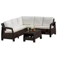 Набор мебели для террасы Hola Ferrara Fancy Пластик / Пластик / Пластик / Венге