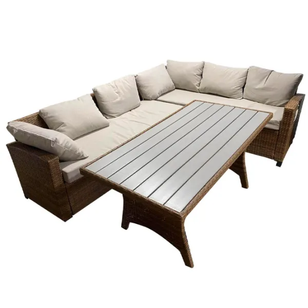 Set mobilă terasă Hola Ibiza Ratan artificial / Lemn / Rattan artificial / Brown photo 3