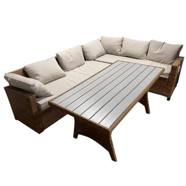 Set mobilă terasă Hola Ibiza Ratan artificial / Lemn / Rattan artificial / Brown photo 3