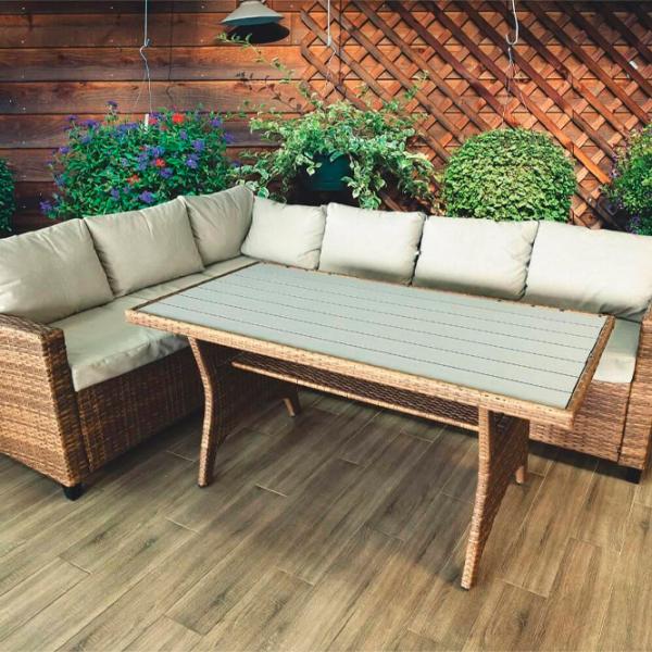 Set mobilă terasă Hola Ibiza Ratan artificial / Lemn / Rattan artificial / Brown photo 5