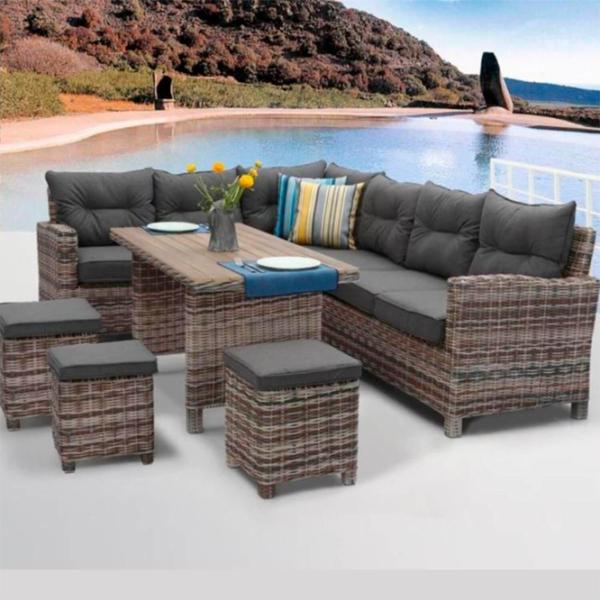Set mobilă terasă Hola Oasis Aluminiu / Ratan sintetic / Ratan sintetic / Brown photo 7