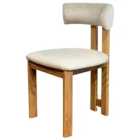 Scaun de bar Mobicasa Vogue 01 / Lemn natural Beige