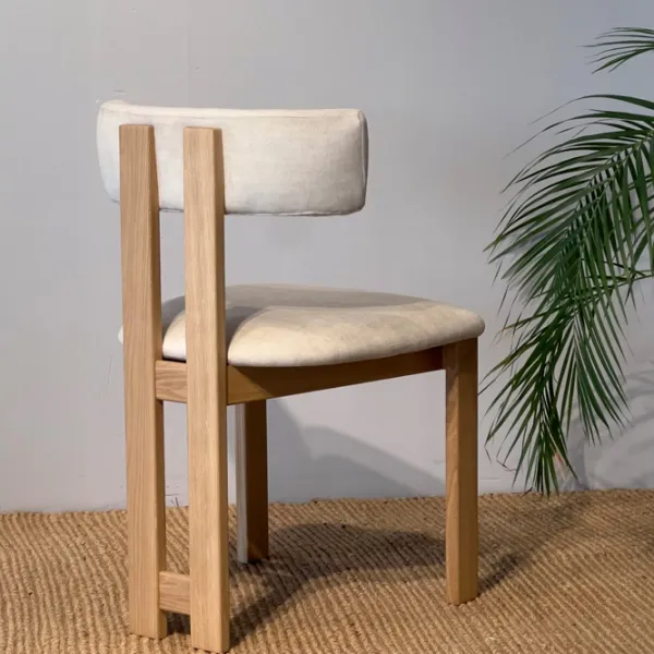 Scaun de bar Mobicasa Vogue 01 / Lemn natural Beige photo 3 Scaun de bar Mobicasa Vogue 01 / Lemn natural Beige photo 3