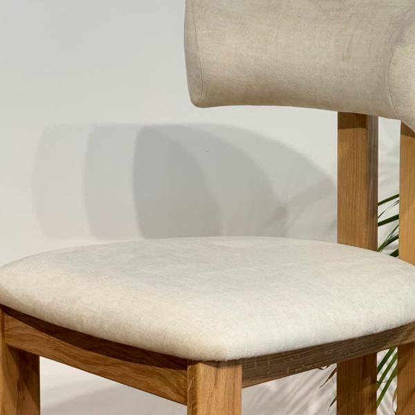 Scaun de bar Mobicasa Vogue 01 / Lemn natural Beige photo 5 Scaun de bar Mobicasa Vogue 01 / Lemn natural Beige photo 5