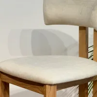 Scaun de bar Mobicasa Vogue 01 / Lemn natural Beige photo 5