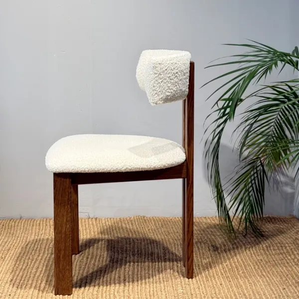 Scaun de bar Mobicasa Anthology 01 Stofă/ Rustic White photo 2 Scaun de bar Mobicasa Anthology 01 Stofă/ Rustic White photo 2