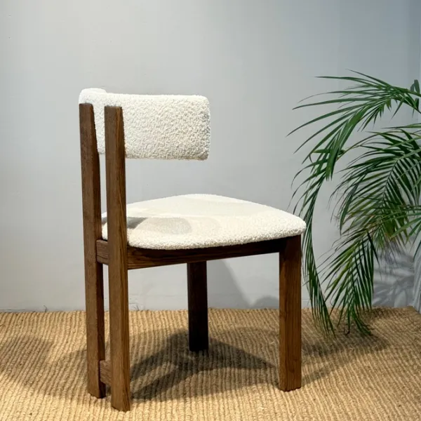 Scaun de bar Mobicasa Anthology 01 Stofă/ Rustic White photo 3 Scaun de bar Mobicasa Anthology 01 Stofă/ Rustic White photo 3