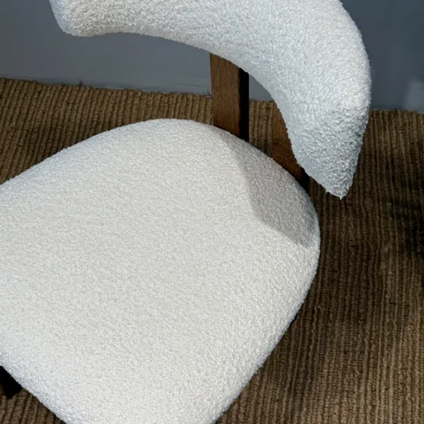 Scaun de bar Mobicasa Anthology 01 Stofă/ Rustic White photo 4 Scaun de bar Mobicasa Anthology 01 Stofă/ Rustic White photo 4