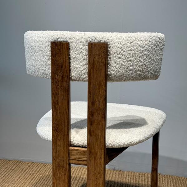 Scaun de bar Mobicasa Anthology 01 Stofă/ Rustic White photo 6 Scaun de bar Mobicasa Anthology 01 Stofă/ Rustic White photo 6