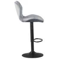 Scaun de bar Xenos Manhattan Textil / Metal / Gray photo 2