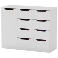 Комод KompaniT 4+1М 84.9 x 105.4 x 42.5см / ДСП / Нимфея Альба