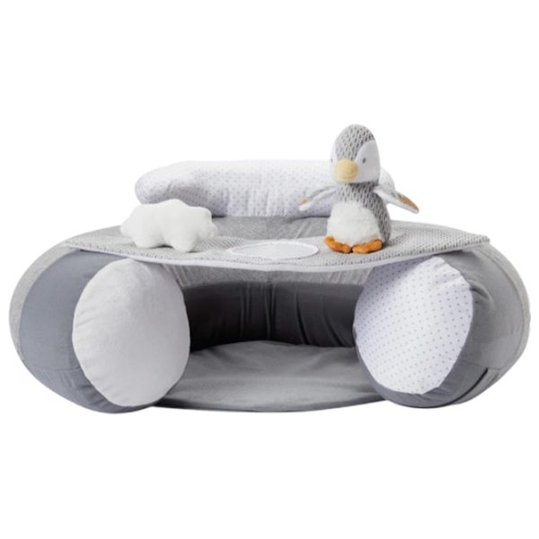 Pernă pentru jocuri Nuby Penguin Inflatable Sit Up Baby (ID99614 ) 6 luni/ Gray photo 1