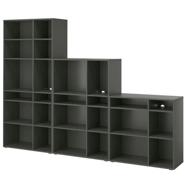 Etajeră Ikea Vihals 200 x 286 x 37 cm / PAL / Dark Gray photo 1