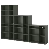 Etajeră Ikea Vihals 200 x 286 x 37 cm / PAL / Dark Gray