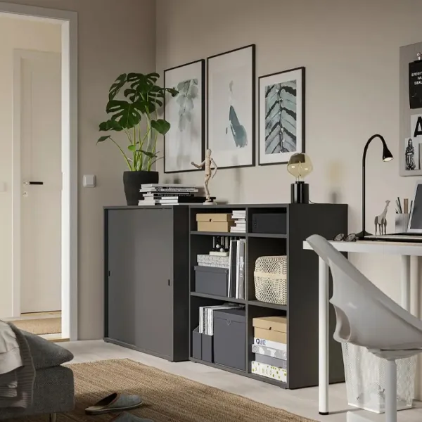 Etajeră Ikea Vihals 90 x 190 x 47 cm / PAL / Dark Gray photo 4