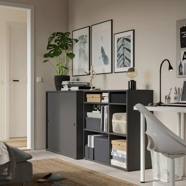 Etajeră Ikea Vihals 90 x 190 x 47 cm / PAL / Dark Gray photo 4