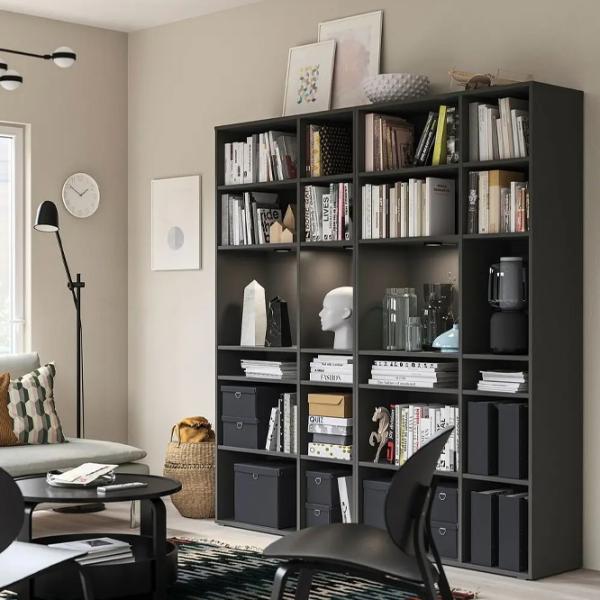 Etajeră Ikea Vihals 200 x 190 x 37 cm / PAL / Dark Gray photo 4