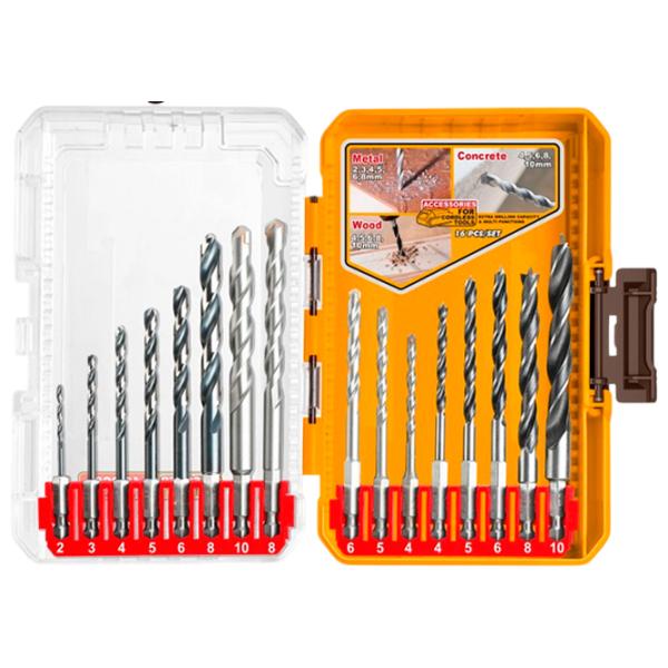 Набор сверл INGCO AKDL11608 Cталь photo 1