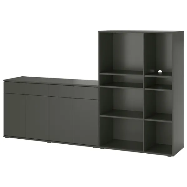 Etajeră Ikea Vihals 140 x 95 x 37 cm / PAL / Dark Gray photo 1