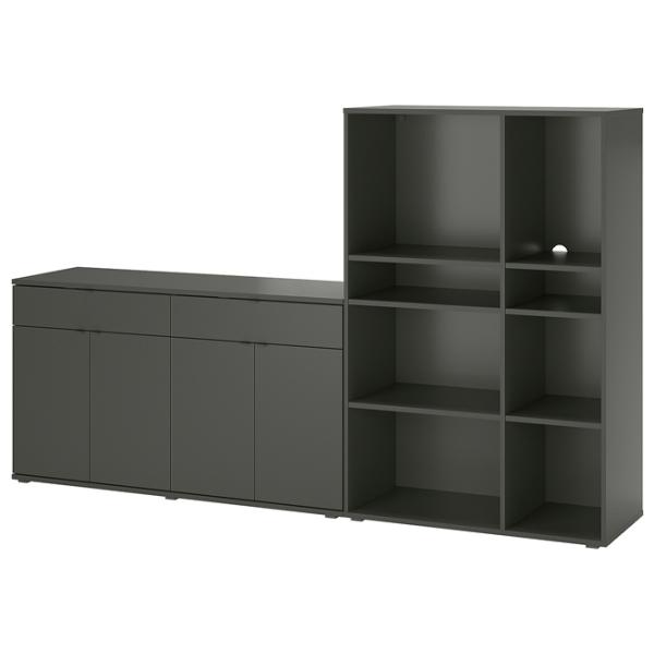 Etajeră Ikea Vihals 140 x 95 x 37 cm / PAL / Dark Gray photo 1
