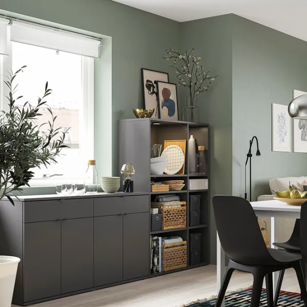 Etajeră Ikea Vihals 140 x 95 x 37 cm / PAL / Dark Gray photo 6