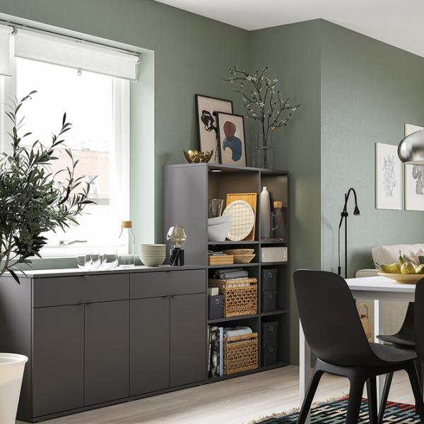 Etajeră Ikea Vihals 140 x 95 x 37 cm / PAL / Dark Gray photo 6