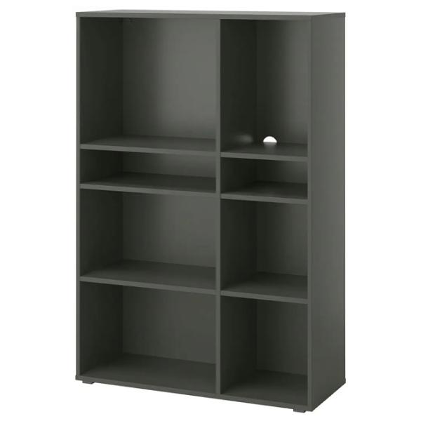 Стеллаж Ikea Vihals 140 x 95 x 37см cm / ЛДСП / Темно-серый photo 1