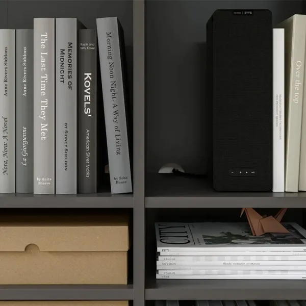 Стеллаж Ikea Vihals 140 x 95 x 37см cm / ЛДСП / Темно-серый photo 4