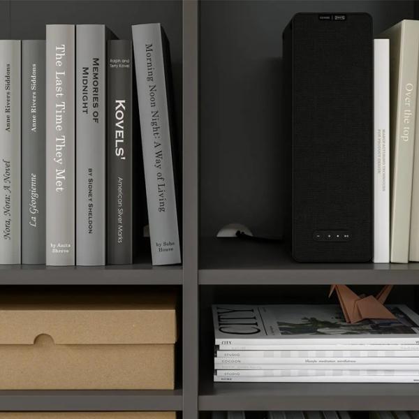 Стеллаж Ikea Vihals 140 x 95 x 37см cm / ЛДСП / Темно-серый photo 4