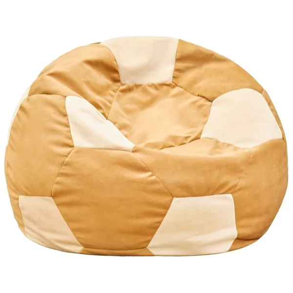 Fotoliu Bean Bag Edka 00805730 L Stofă / Spumă poliuretanică / Beige photo 1