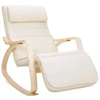 Кресло качалка Songmics LYY10M Beige Бежевый