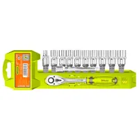 Set chei tubulare cu clichet DYLLU DTST3212 Cantitatea în set: 12 buc