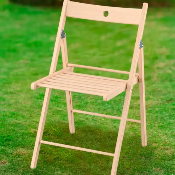 Садовый стул Ikea Frosvi Дерево / Дерево / Бежевый Серый photo 3