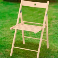 Садовый стул Ikea Frosvi Дерево / Дерево / Бежевый Серый photo 3