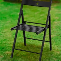 Садовый стул Ikea Frosvi Дерево / Дерево / Черный Черный photo 2