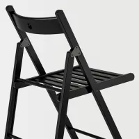 Садовый стул Ikea Frosvi Дерево / Дерево / Черный Черный photo 3