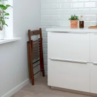 Садовый стул Ikea Frosvi Дерево / Дерево / Коричневый Черный photo 4