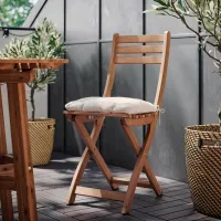Садовый стул Ikea Askholmen/Kuddarna Массив / Полиэстер / Коричневый Brown photo 4