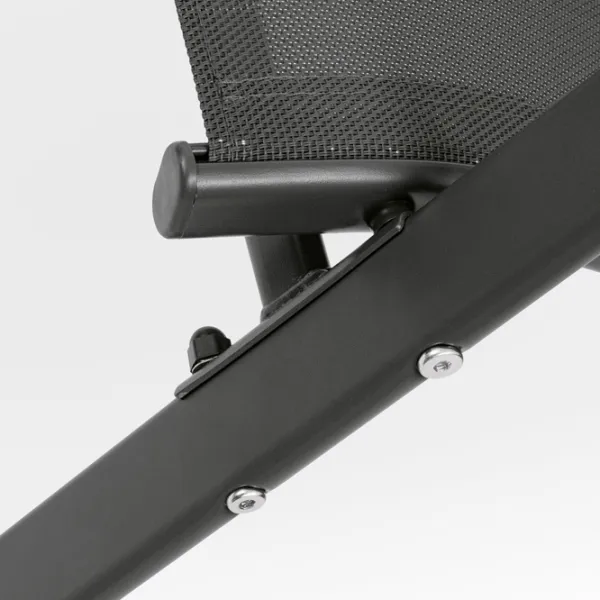 Scaun de grădină Tadar Steel Metal / Poliester / Gray Gray photo 3