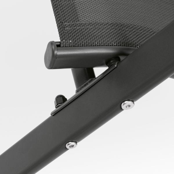 Scaun de grădină Tadar Steel Metal / Poliester / Gray Gray photo 3