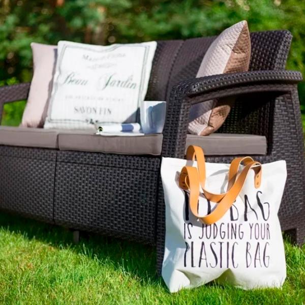 Scaun de grădină Keter Keter Corfu II Love Plastic / Plastic / Brown Brown photo 4