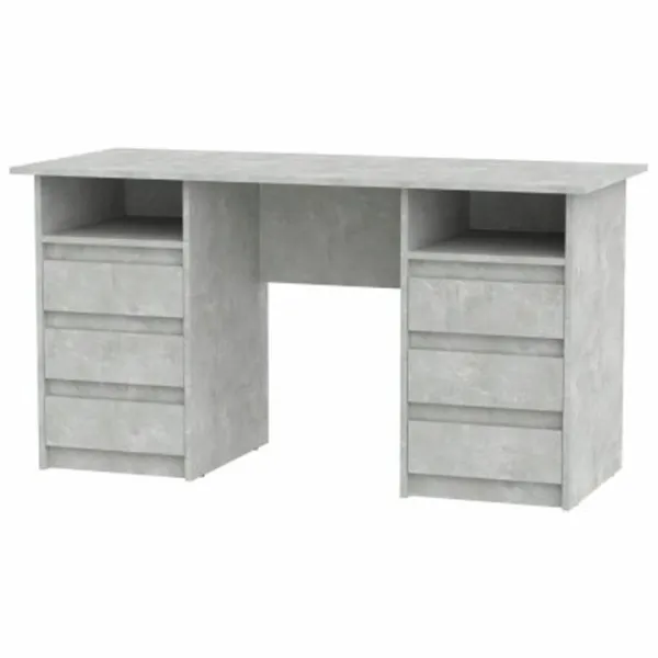 Офисный стол KompaniT Decan-3 ДСП/ Серый photo 1