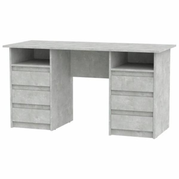 Офисный стол KompaniT Decan-3 ДСП/ Серый photo 1