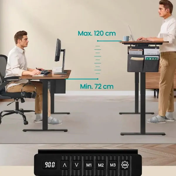 Masă de birou Songmics LSD016X01 MDF/ Brown photo 4