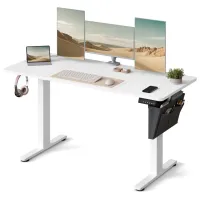 Masă de birou Songmics LSD134W01V1 MDF/ White