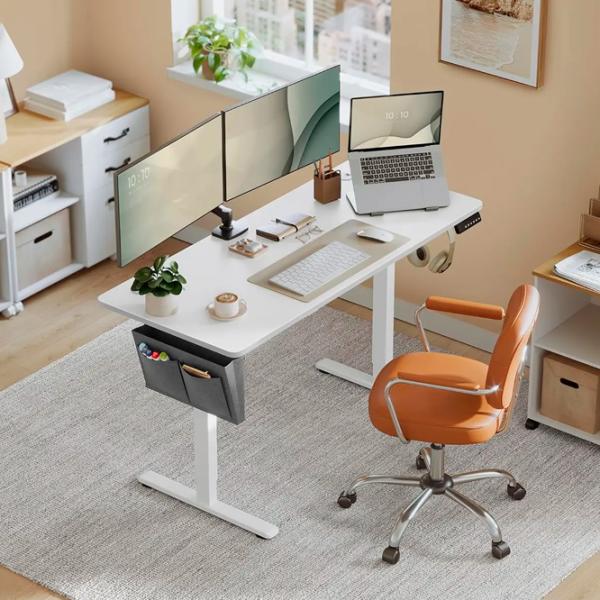 Masă de birou Songmics LSD134W01V1 MDF/ White photo 3