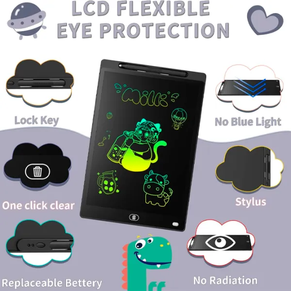 Графический планшет Fantasy LCD Writing GRAPHICTABLET2 3+ / Серый Черный photo 6