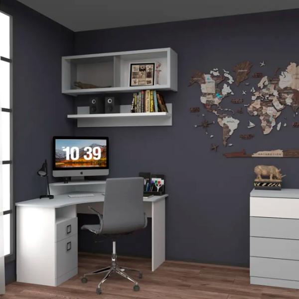 Masă de birou Ambianta Amigo PAL/ White photo 1